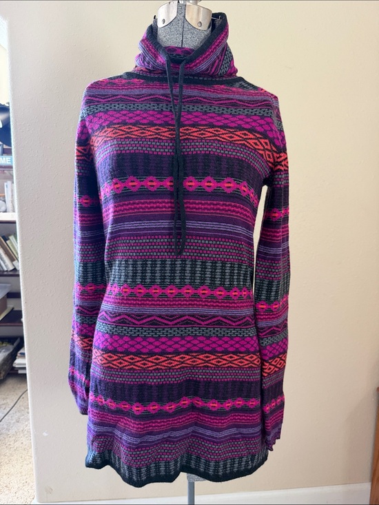 Krimson Klover Dresses & Skirts - Krimson Klover Striped tunic Sweater in Purple, Pink and Orange